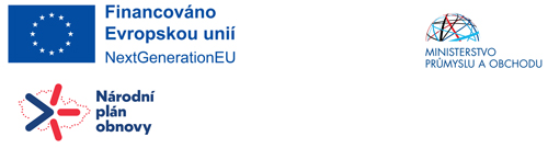 Financováno EU NextGenerationEU Národní plán obnovy Ministerstvo průmyslu a obchodu