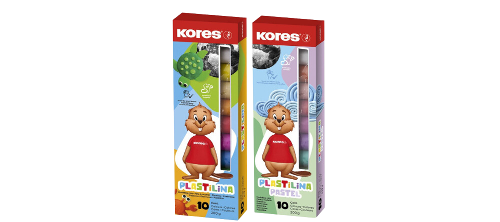 Kores plastelína, plastelína pastel