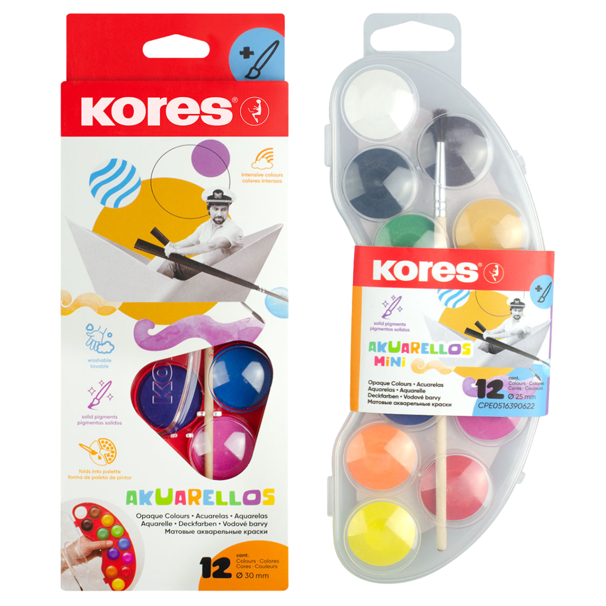 Vodové barvy Akuarellos