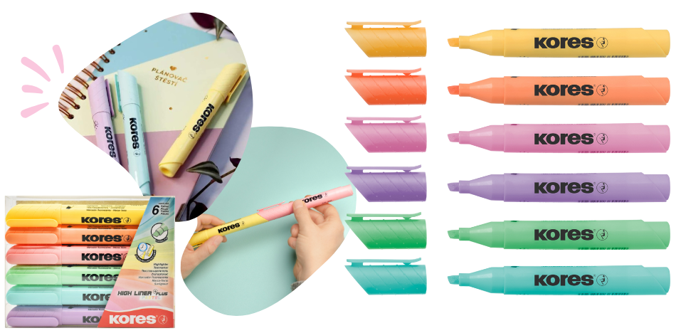 Kores HighLiner Plus Pastel