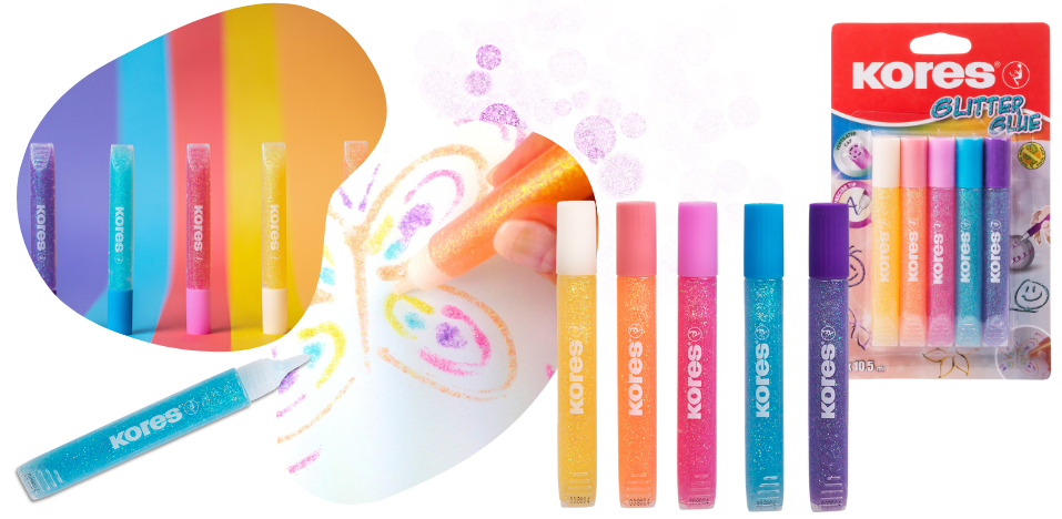 Kores Pastel Glitter Glue