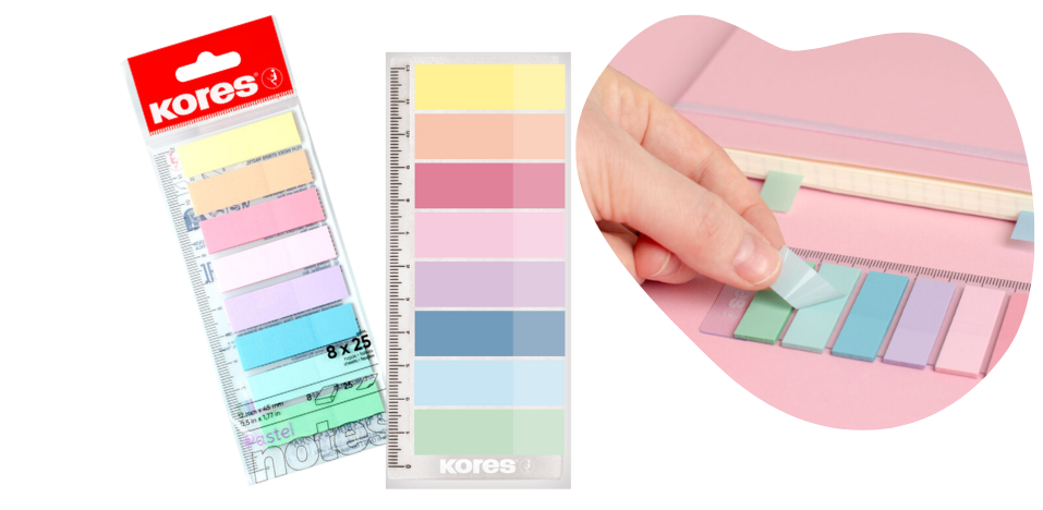 Kores záložky Pastel