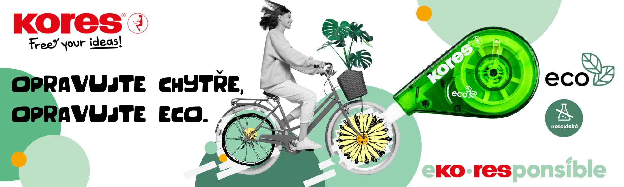 Kores korekční strojek Eco Roll On