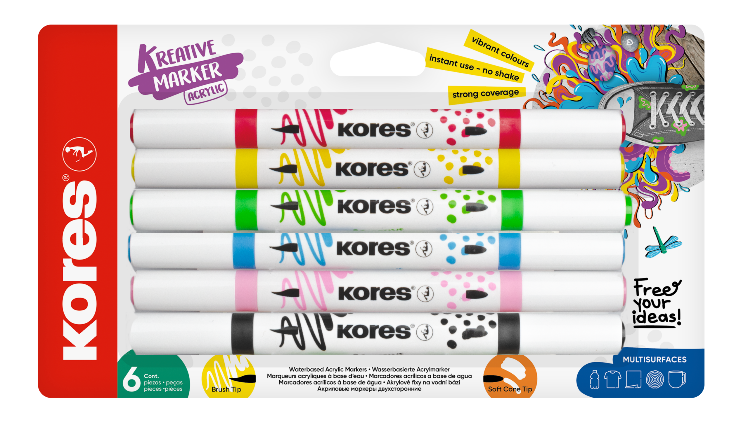 23061 Kreative Marker 6 barev