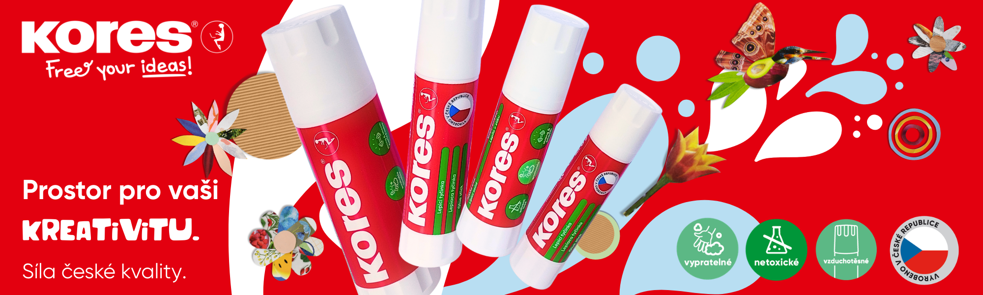 lepicí tyčinky banner