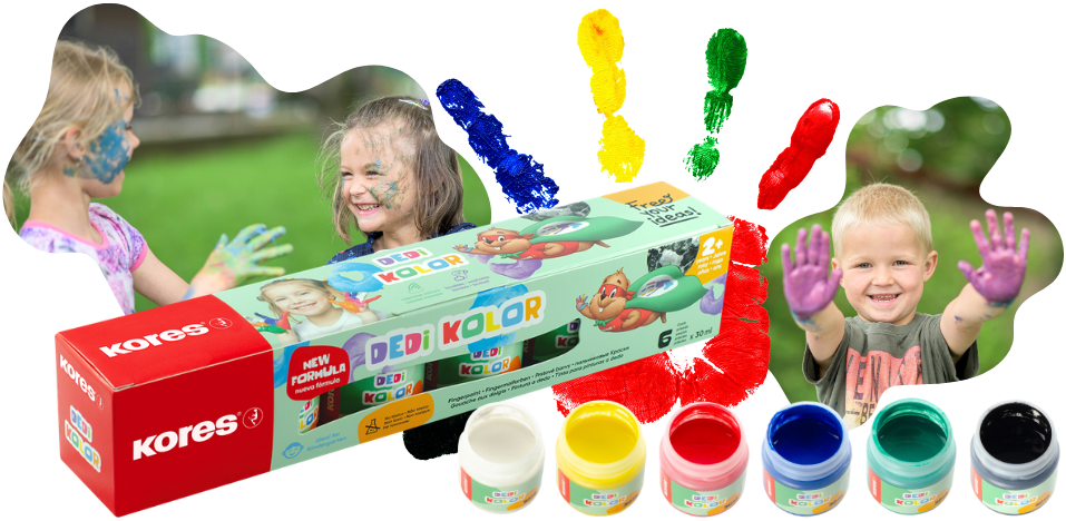 Kores prstové barvy Dedi Kolor