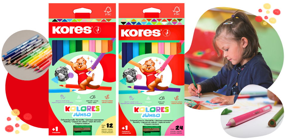 Kores Kolores pastelky Jumbo