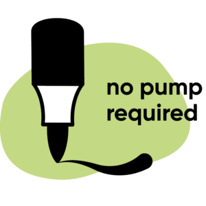 no pump required