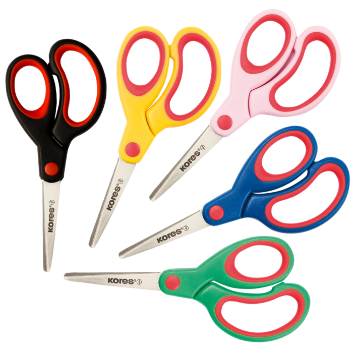  Kores School Scissors Soft Grip 140mm