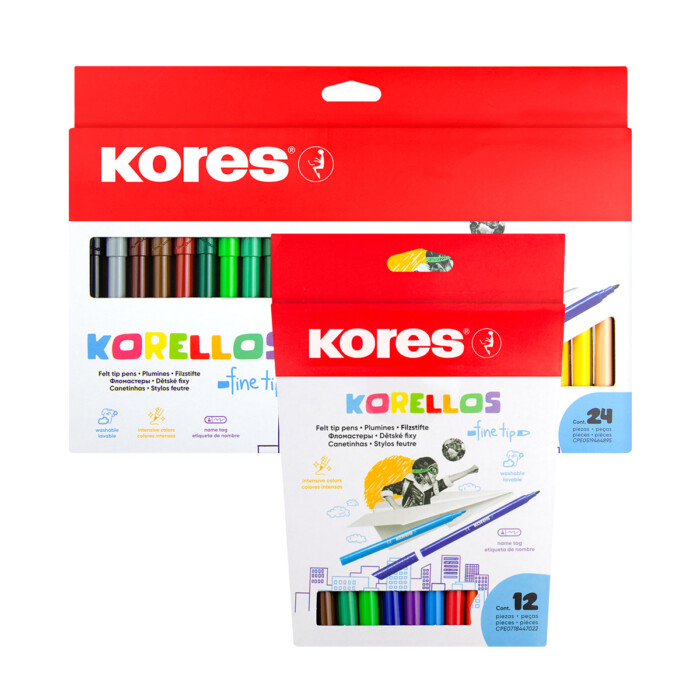 kores Kores Korellos Felt Tip Pens Fine